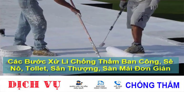Chuyên chống thấm sân thượng tại quận 12