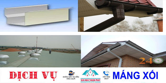 Báo giá thi công làm máng xối Inox, Tôn, Tole