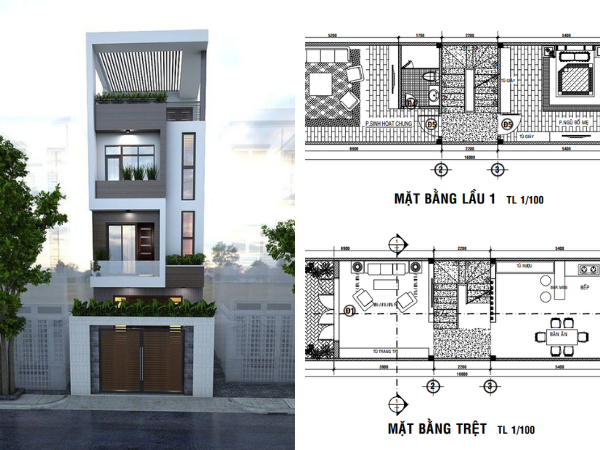 Download bản vẽ cad nhà phố Download bản vẽ cad nhà phố