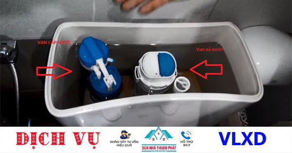 Sửa van cấp nước bồn cầu