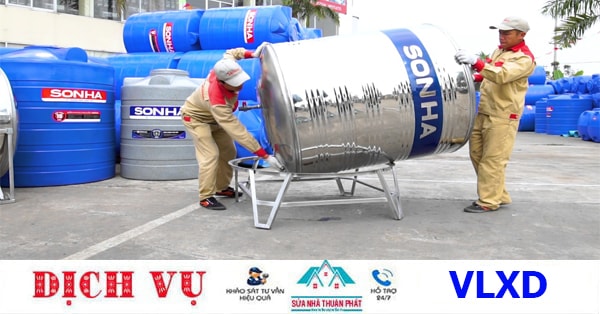 Thi công lắp đặt bồn nước